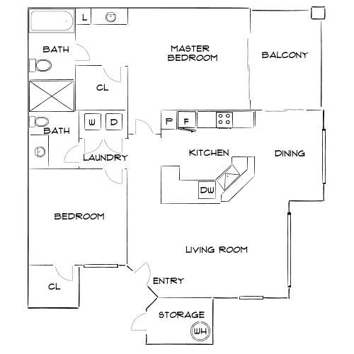 Sierra Foothills - Ahwatukee, AZ - Floor Plan Diagram