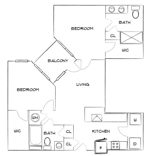 Design 2A floor plan