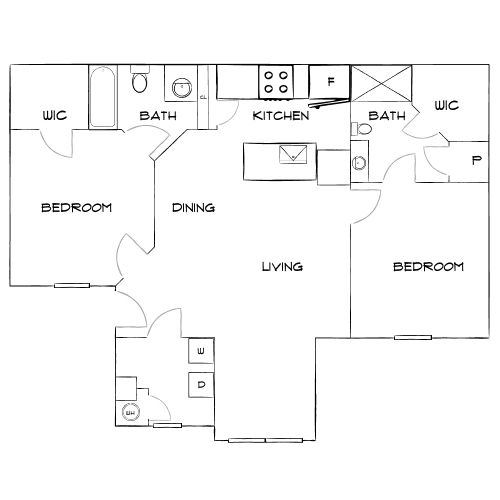Design 2A floor plan