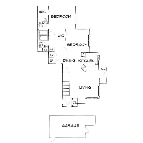 Design 2A floor plan