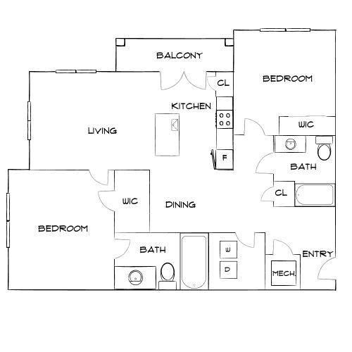 Design 2A floor plan
