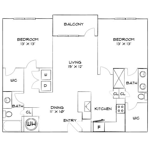 Design 2A floor plan