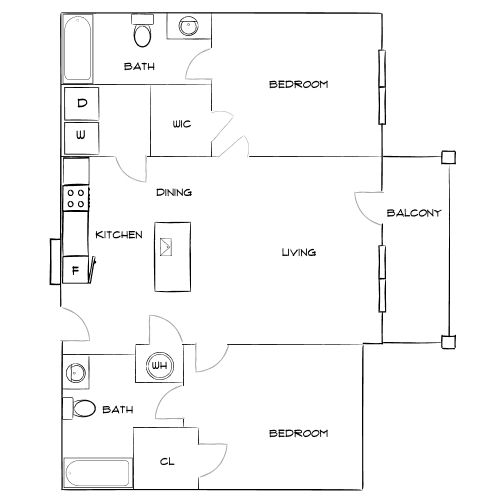 Design 2A floor plan