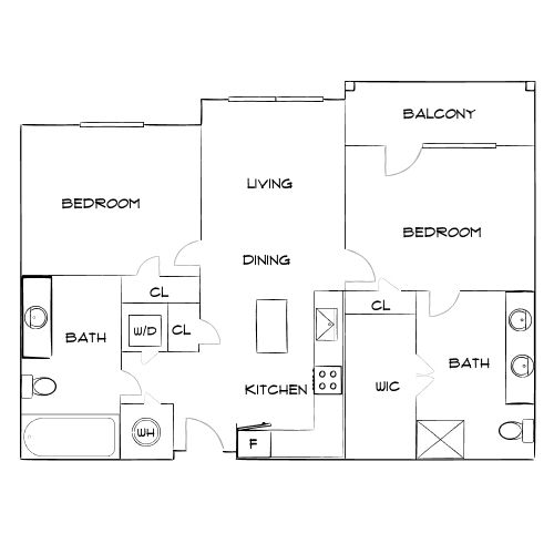 Design 2A floor plan