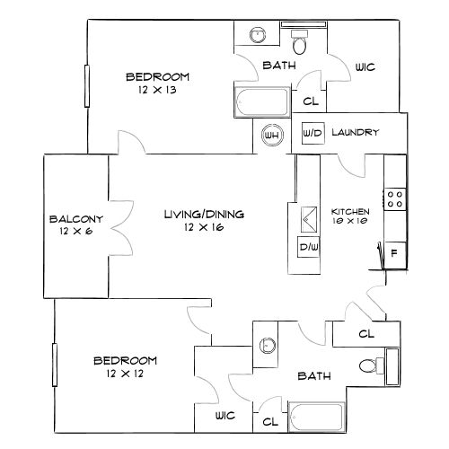 Design 2A floor plan