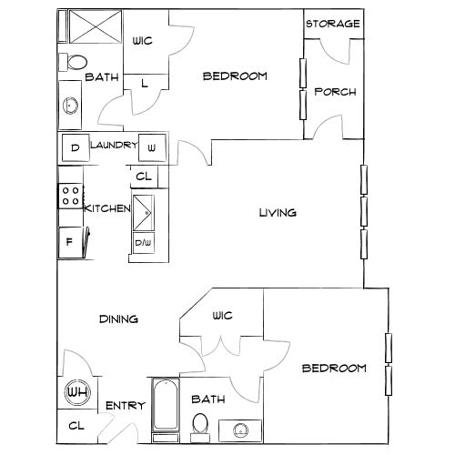 Design 2A floor plan