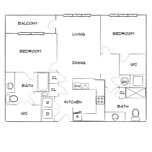 Design 2A floor plan