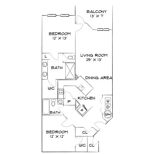 Design 2A floor plan