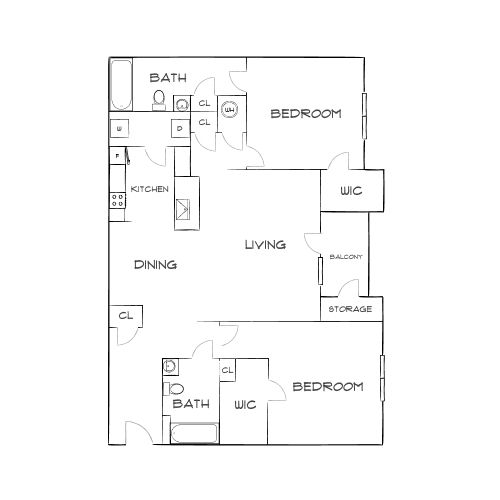 Design 2A floor plan