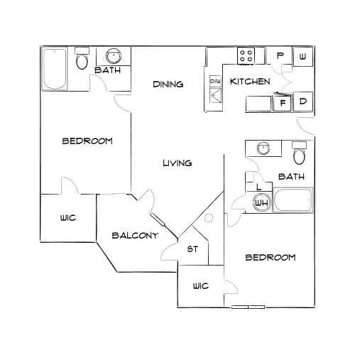 Design 2A floor plan