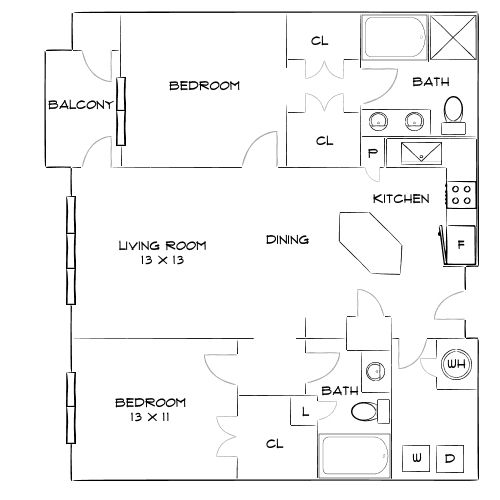 Design 2A floor plan