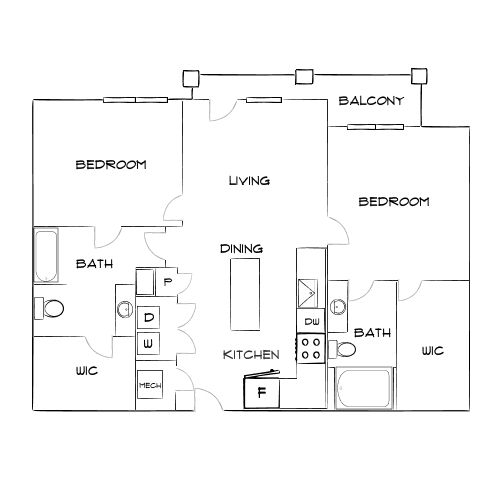 Design 2A floor plan