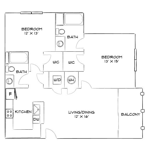 Design 2A floor plan