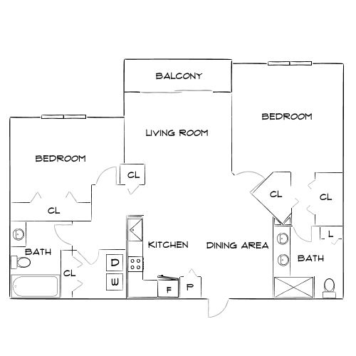 Design 2A floor plan