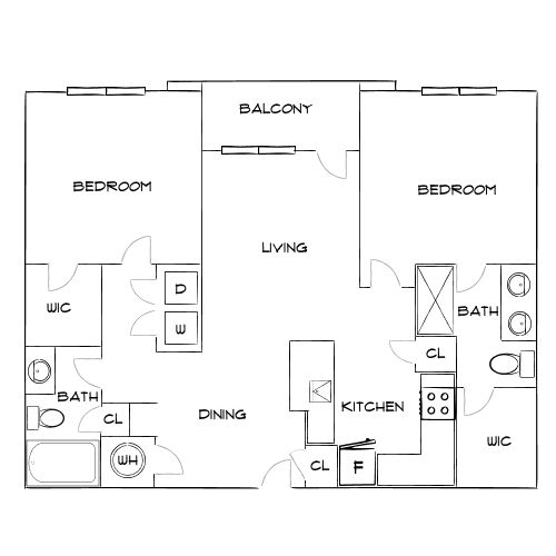 Design 2A floor plan