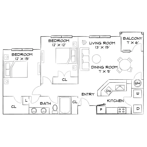Farrington Midtown - Atlanta, GA - Furnished Diagram