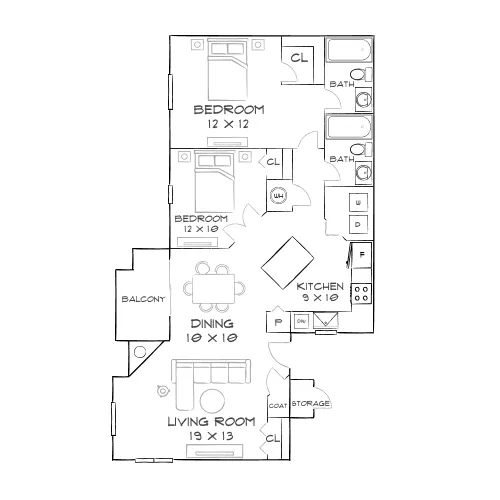 Harbor and Pine - Marietta, GA - Furnished Diagram