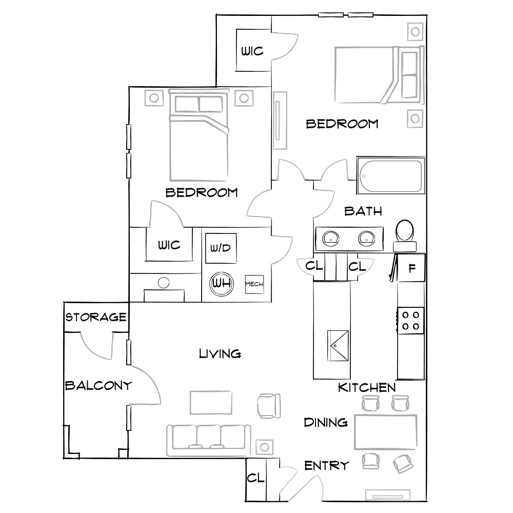 The Addison at Sandy Springs - Sandy Springs, GA - Furnished Diagram