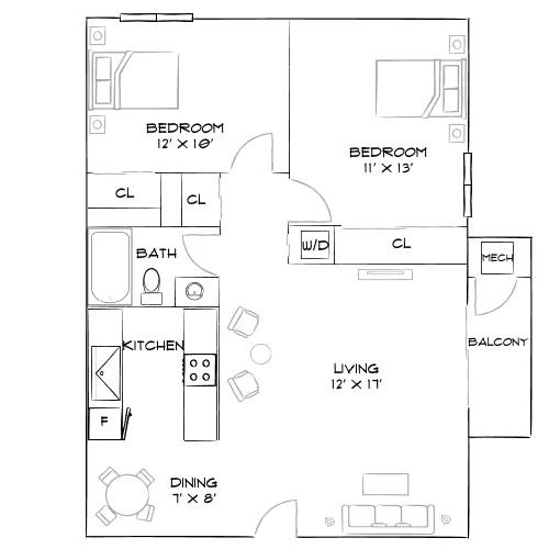 Denim Scottsdale - Scottsdale, AZ - Furnished Diagram