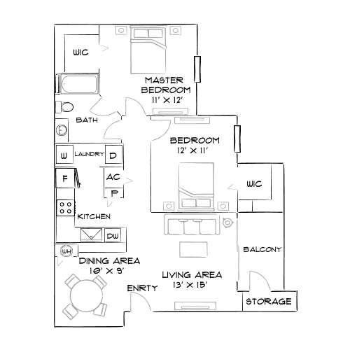 Amara Metrowest - Orlando, FL - Furnished Diagram