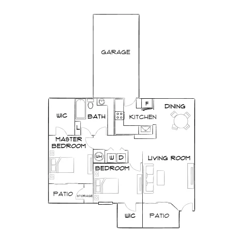 Bay Club - Jacksonville, FL - Furnished Diagram