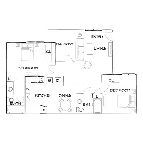 Heritage District - Gilbert, AZ - Floor Plan Diagram