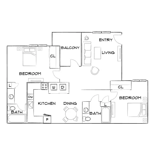 Heritage District - Gilbert, AZ - Floor Plan Diagram