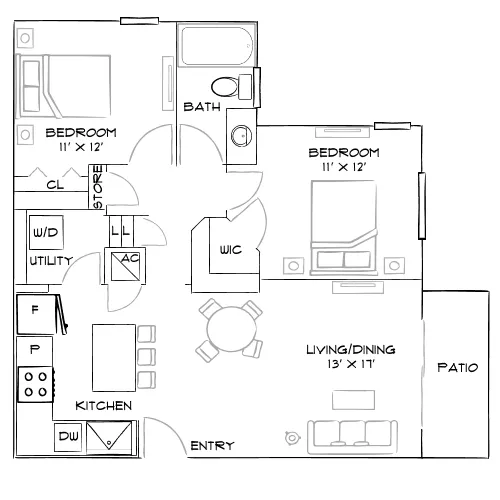 Oceanside Lantana - Lantana, FL - Furnished Diagram