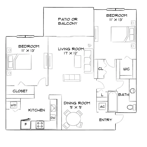 West Boynton - Boynton Beach, FL - Furnished Diagram