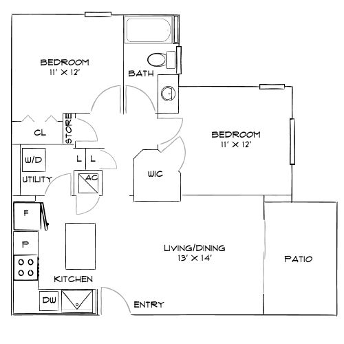 Design 2B10 floor plan