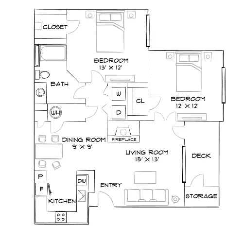 Oak Trail at Cherry Creek - Denver, CO - Furnished Diagram