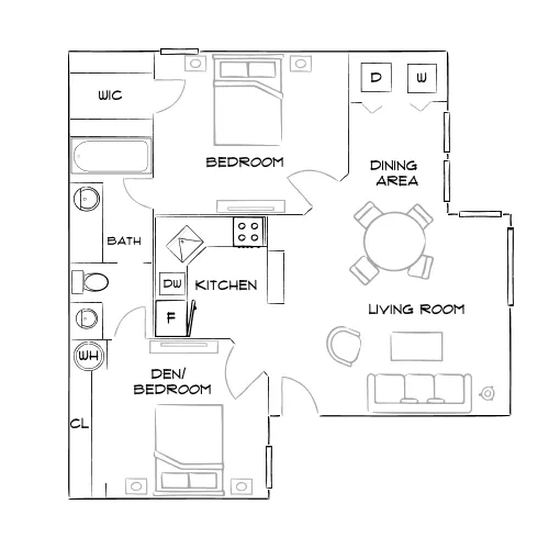 Solis at Flamingo - Las Vegas, NV - Furnished Diagram