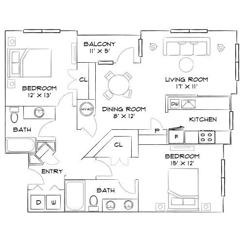 Farrington Midtown - Atlanta, GA - Furnished Diagram