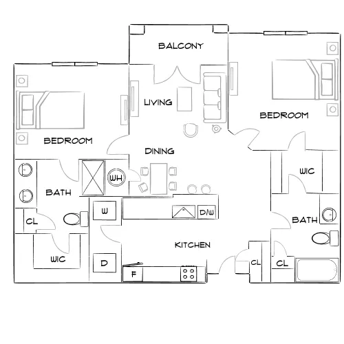 Green Park - Tucker, GA - Furnished Diagram