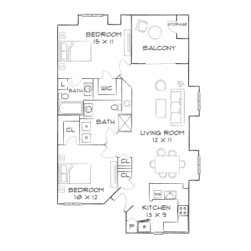 Harbor and Pine - Marietta, GA - Furnished Diagram