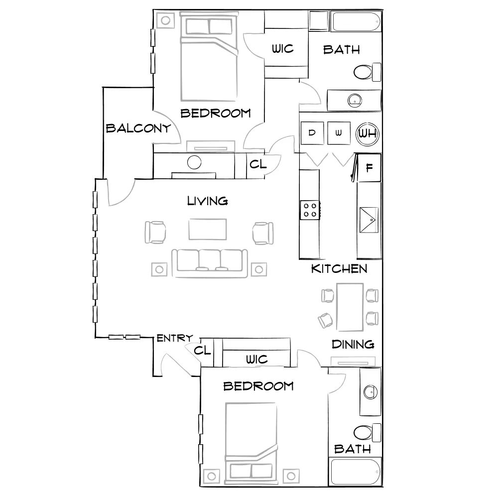 The Addison at Sandy Springs - Sandy Springs, GA - Furnished Diagram