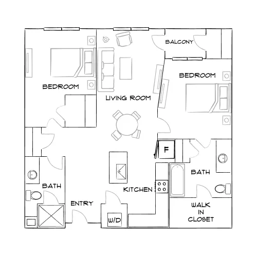 Covell on the Promenade - Westminster, CO - Furnished Diagram