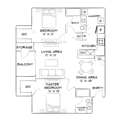 Amara Metrowest - Orlando, FL - Furnished Diagram