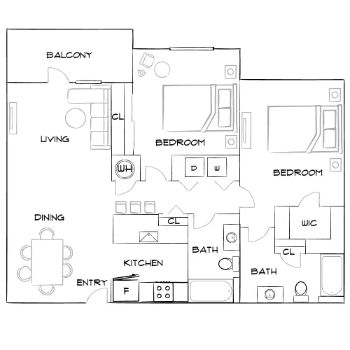 Citi Lakes - Orlando, FL - Furnished Diagram