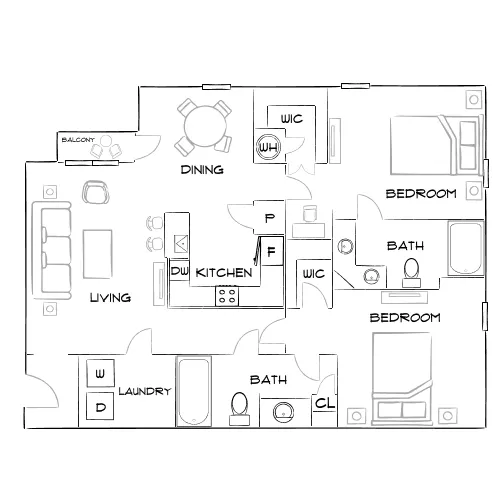 Village at Baldwin Park - Orlando, FL - Furnished Diagram