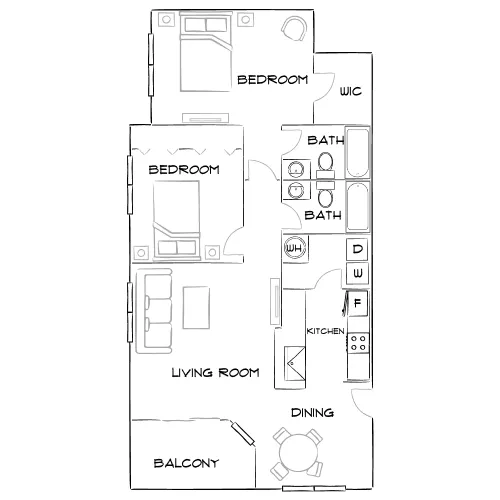 Bay Club - Jacksonville, FL - Furnished Diagram