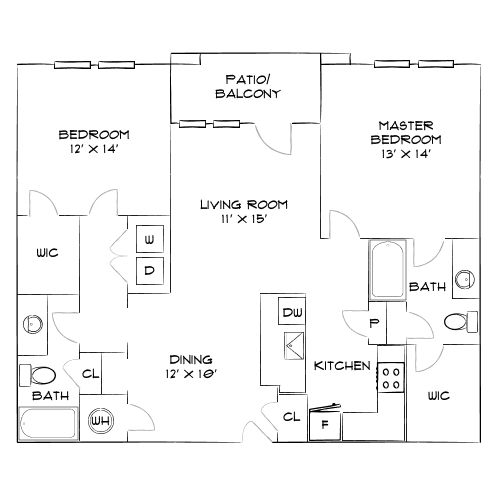 Design 2A floor plan