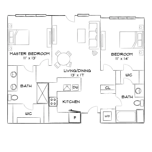 The Avalyn - Chula Vista, CA - Furnished Diagram