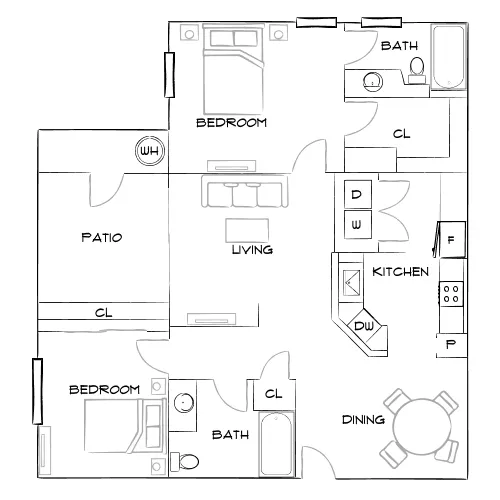 Lassalle Place – Moreno Valley, CA - Floor Plan Diagram