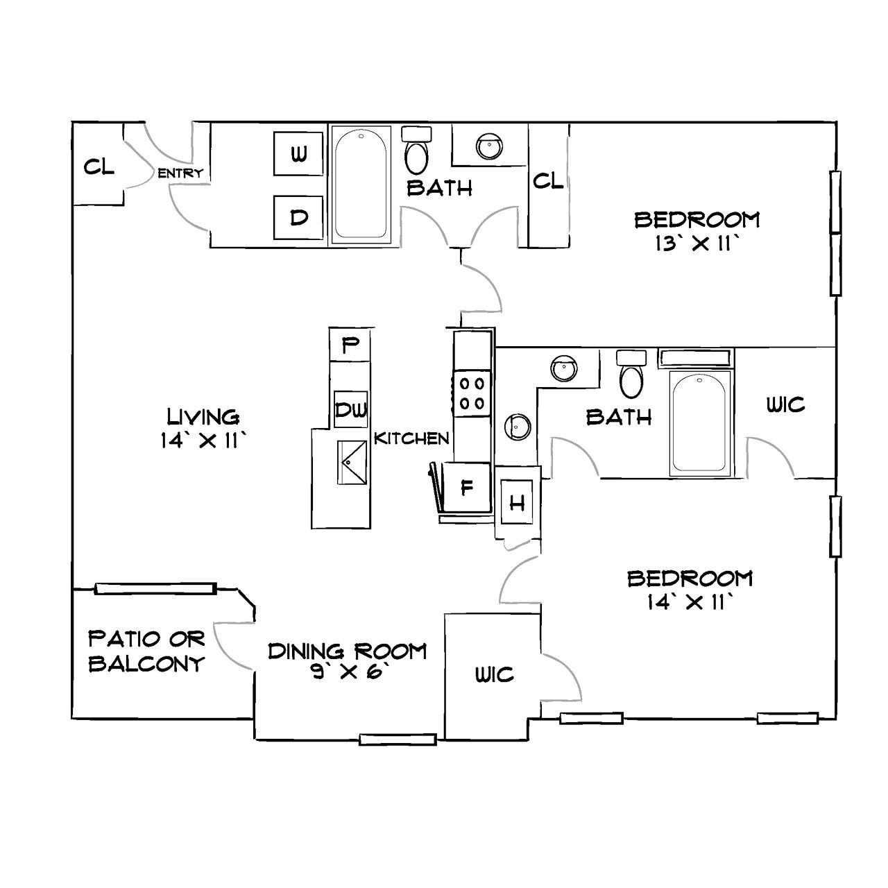 Design 2A20 floor plan