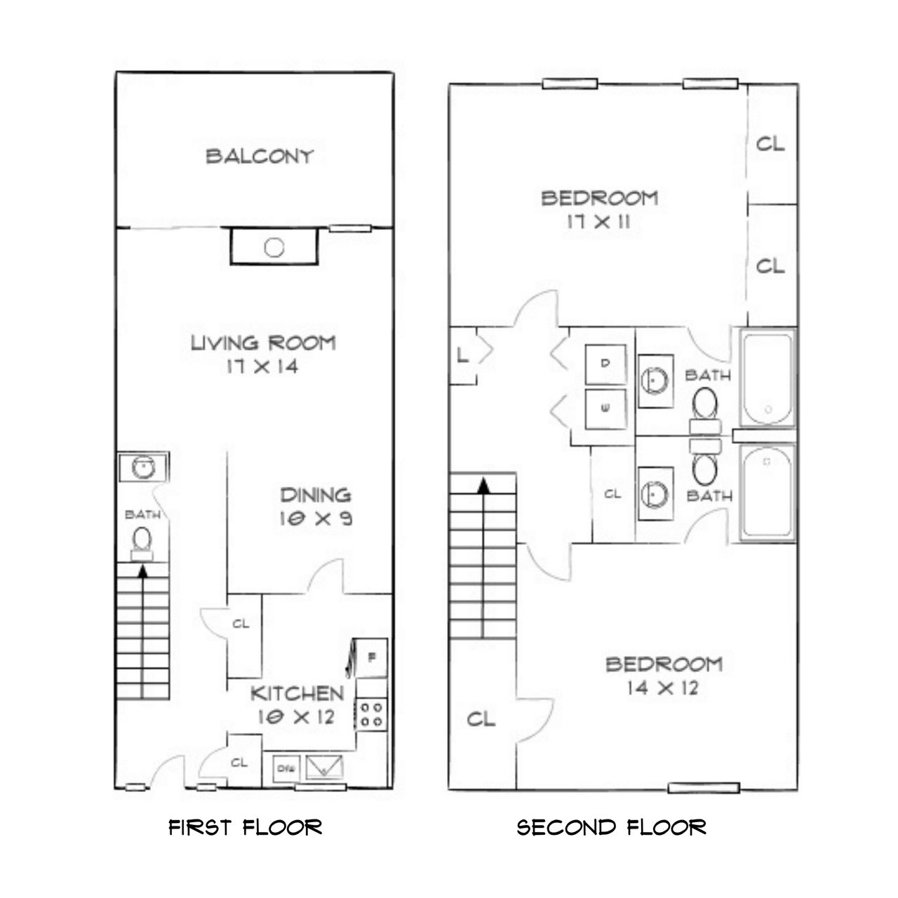 Design 2A25 Townhome floor plan