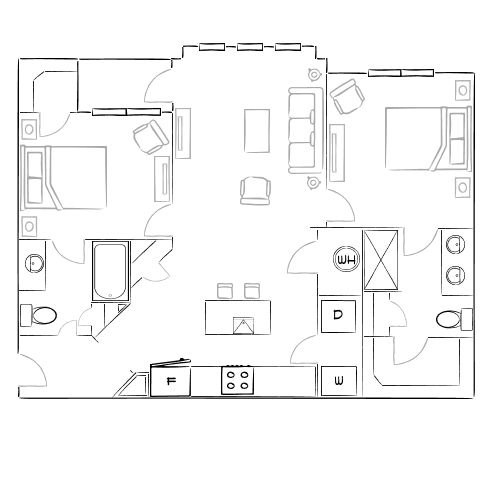 Lofts at Highlands - Longmont, CO - Furnished Diagram