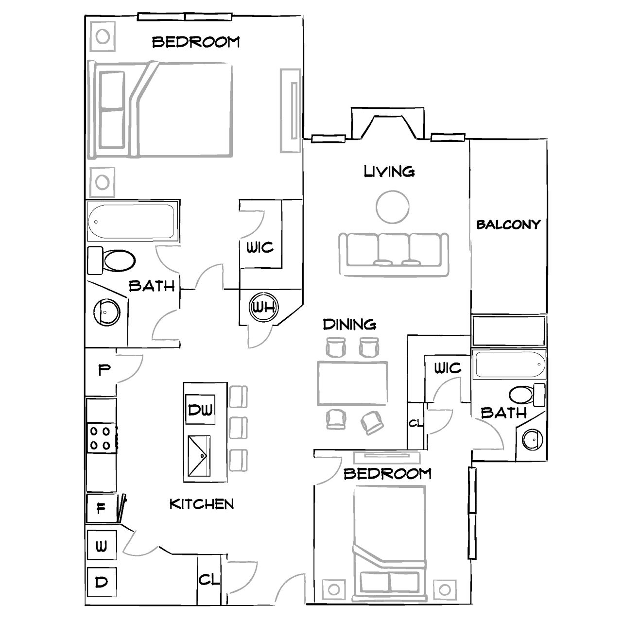 Windsor Falls - Raleigh, NC - Furnished Diagram