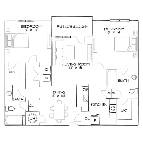 Alleia at Presidio - Fort Worth, TX - Furnished Diagram