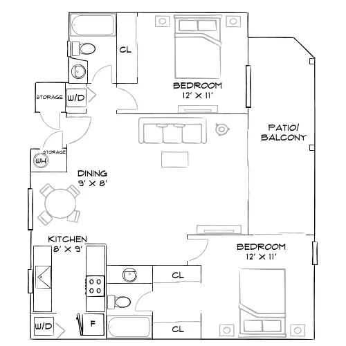 Creekside Alta Loma - Rancho Cucamonga, CA - Furnished Diagram